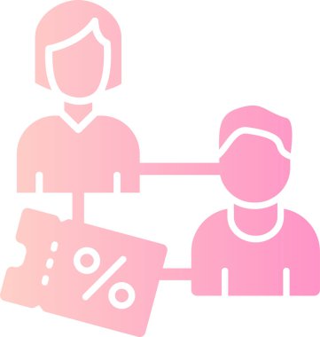 İndirim simgesi vektör illüstrasyonu