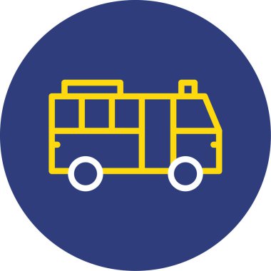 Modern b 'nin vektör çizimi kamyon simgesinden yoksun