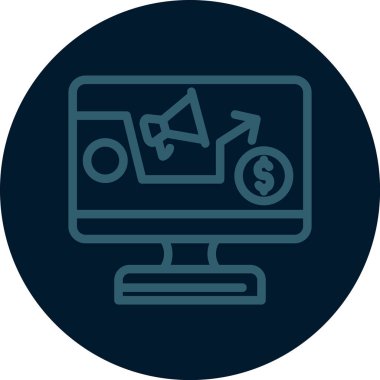 çevrimiçi alışveriş simgesi vektör illüstrasyonu