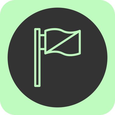 bayrak simgesi, vektör illüstrasyonu