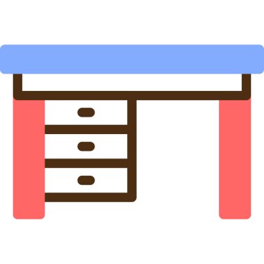 Modern mobilyalar. Web simgesi basit illüstrasyon