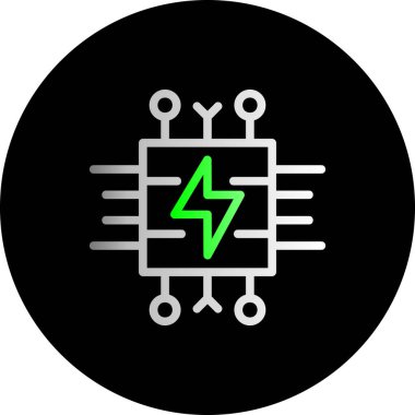 devre kartı simgesi vektör illüstrasyonu