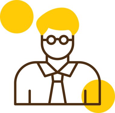 İnsan simgesinin vektör illüstrasyonu