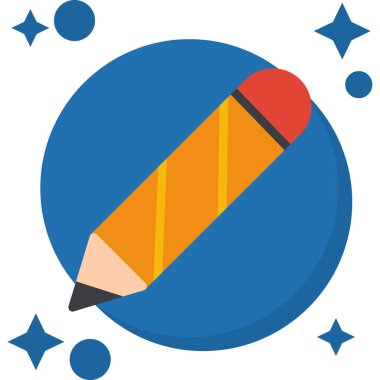 Kalem simgesi, vektör illüstrasyonu