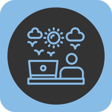 İnternet web simgesi vektör illüstrasyonu