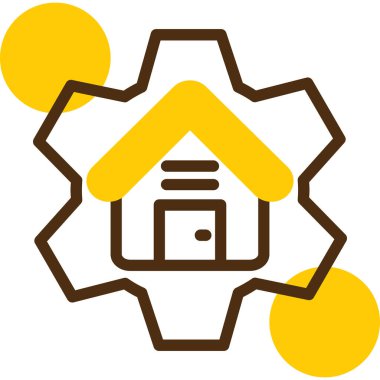 ev simgesi vektör illüstrasyonu