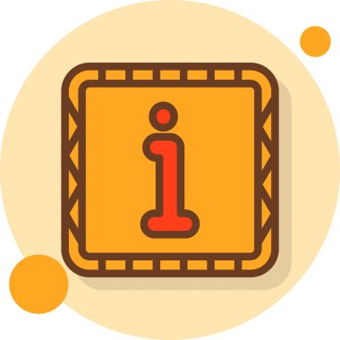 Bilgi simge vektör çizim