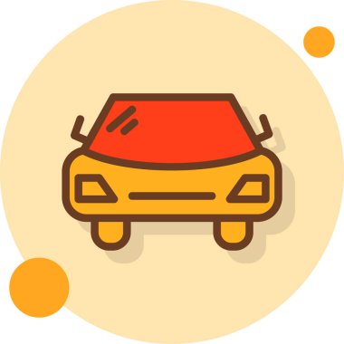 Otomobil otomobil simgesi taslak biçiminde