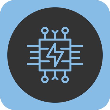 devre kartı yuvarlanmış kare simgesi