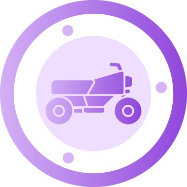 Traktör. Web simgesi basit illüstrasyon