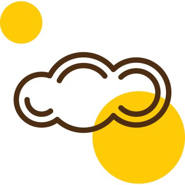 Hava durumu. Web simgesi basit illüstrasyon