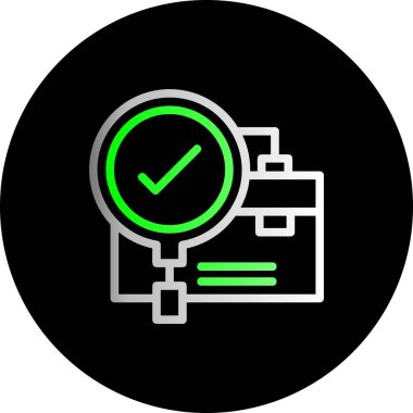 simgeyi kontrol et, basit vektör illüstrasyonu