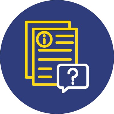 soru ve faq, vektör illüstrasyonu