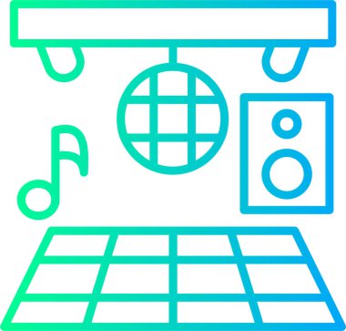 Müzik simgesinin vektör illüstrasyonu