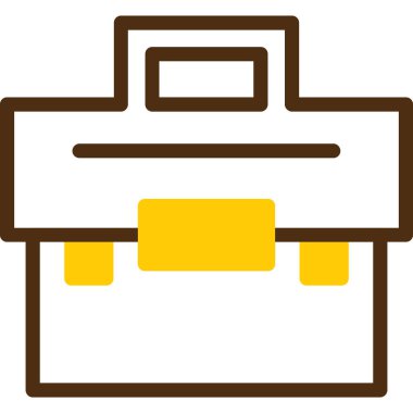 evrak çantası web simgesi, basit vektör illüstrasyonu