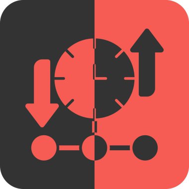 Zaman yönetimi. vektör simgesi