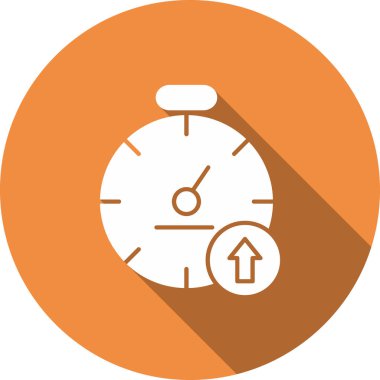 Saat. Web simgesi basit tasarım