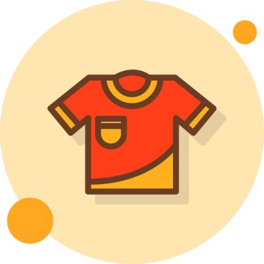 gömlek web simgesi, vektör çizim