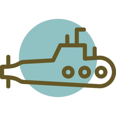 Bir geminin vektör çizimi