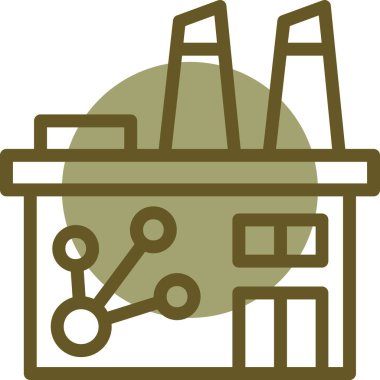 fabrika sanayi simgesi ana hatlarıyla oluşturuluyor