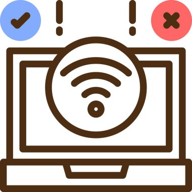 Bilgisayar dizüstü simgesi - taslak biçimi