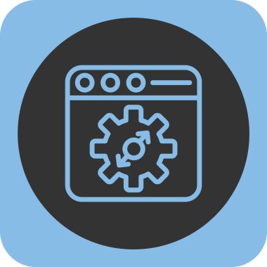 Seo simgesinin vektör illüstrasyonu