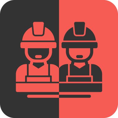 Mühendis vektör simgesi. biçim düz bicolor ve siyah semboldür, yuvarlak kare düğme, yuvarlak açılar, beyaz arkaplan