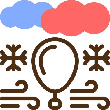 hava durumu web renk vektörü simgesi