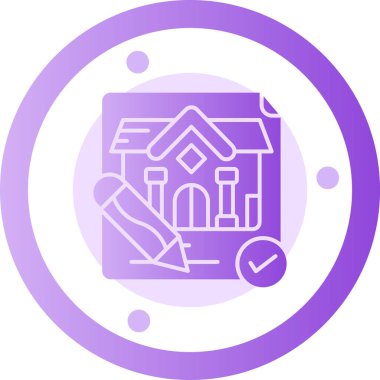 Yapı simgesinin vektör illüstrasyonu