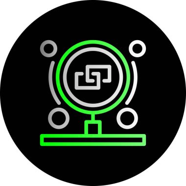 Seo simgesinin vektör illüstrasyonu