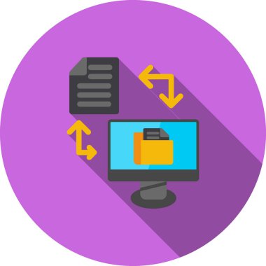 Dosya. Web simgesi basit illüstrasyon