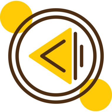 Müzik. Web simgesi basit illüstrasyon