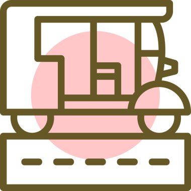 - Araba. Web simgesi basit illüstrasyon