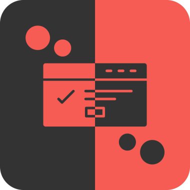 Web simgesi, tarayıcı penceresinin vektör illüstrasyonu