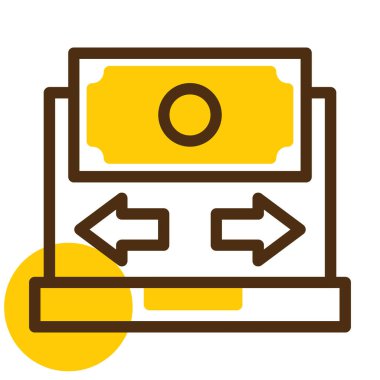 nakit para renk ikonu vektör illüstrasyonu