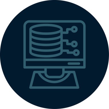 veri analiz simgesi, basit vektör illüstrasyonu