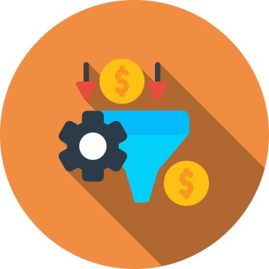 iş düz vektör simgesi