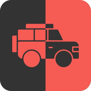İtfaiye aracı vektör simgesi