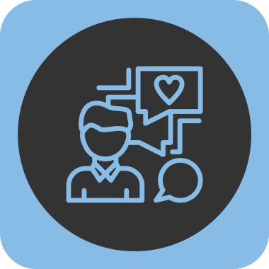 Sohbet simgesi vektör illüstrasyonu