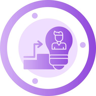 Ampul simgesi olan ampul, vektör illüstrasyon tasarımı