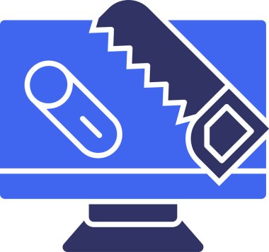 Bir simgenin vektör illüstrasyonu