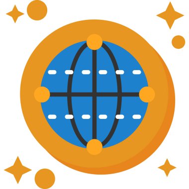 genel bağlantı simgesi, düz tasarım vektör çizimi