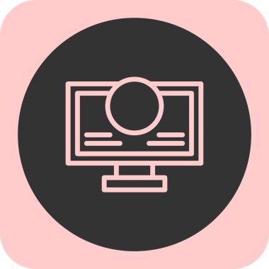 izleyici vektör simgesi düz illüstrasyon