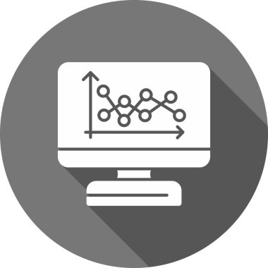 Veri analiz simgesi, vektör illüstrasyonu