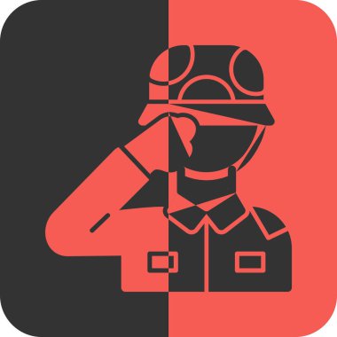 askeri simge, vektör illüstrasyonu