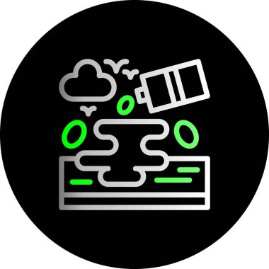 veri bulut hesaplama simgesi ana hat biçiminde