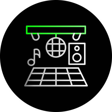 Müzik simgesinin vektör illüstrasyonu