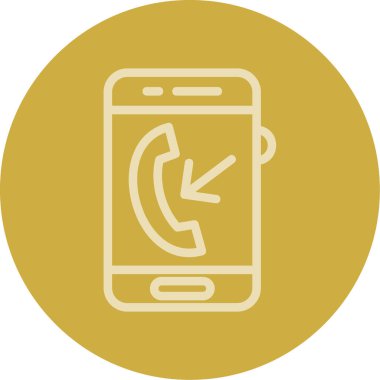 - Telefon. Web simgesi basit illüstrasyon