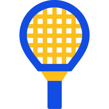 badminton raket ikonu vektör illüstrasyonu