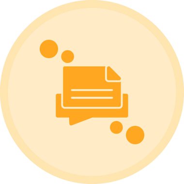 Sohbet simgesi vektör illüstrasyonu